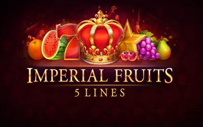 Imperial Fruits: 5 Lines social slot interface